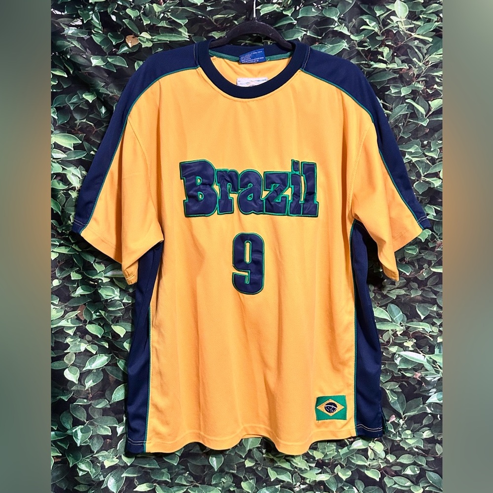 Blue Ocean Brazil 9 Jersey Yellow Blue Mens 2XL